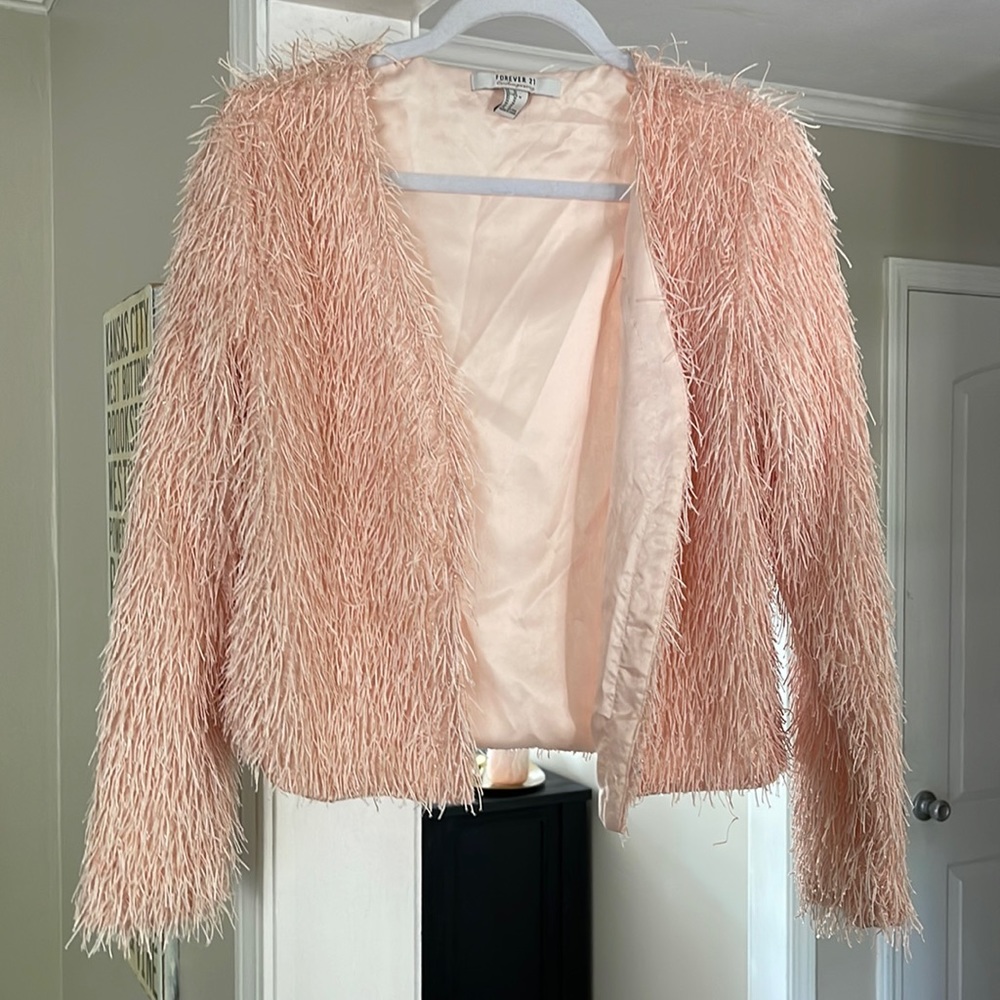 Forever 21 Pink Flare Jacket